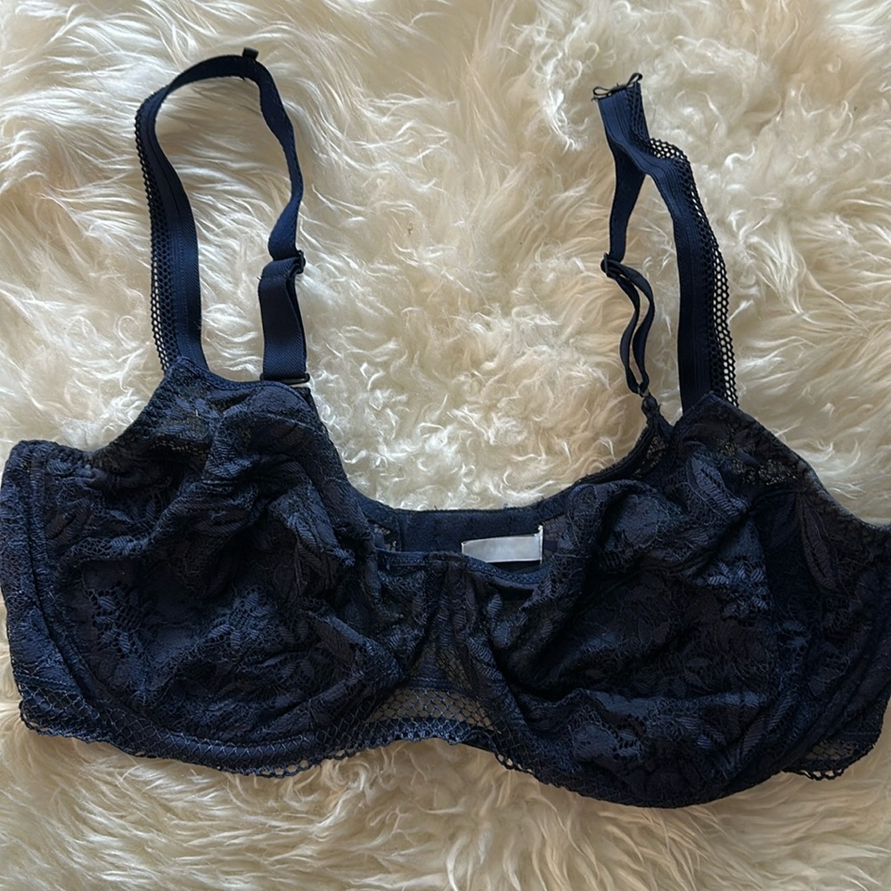 Simone Perele Vertige full cup bra Night Blue size 38E/38DD